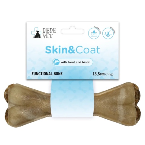 Paka Zwierzaka Kość funkcjonalna PEPE VET Skin&Coat 13,5cm