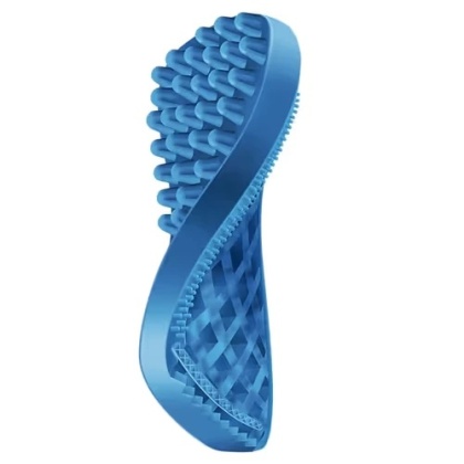 Pet+Me Soft Silicone Brush Blue-szczotka silikonowa dla małych psów z niewielką ilością lub bez podszerstka, kotów krótkowłosych