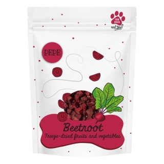 Paka Zwierzaka Przysmak Lio PEPE Beetroot (burak) 25 g – liofilizowany burak dla psa
