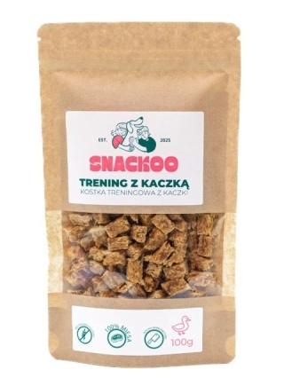 Snackoo Smaczki treningowe dla psa - kaczka 100% mięsa 100 g