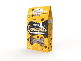 Syta Micha Ciastka dla psa Mini gwiazdki z dziczyzną i czarnym bzem 100g