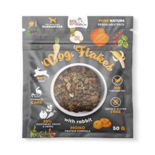 Syta Micha Dog flakes suszona karma dla psa Królik 50g
