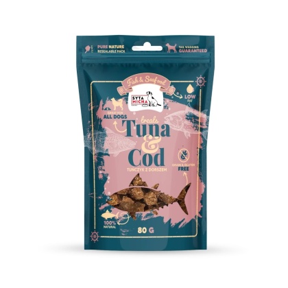 Syta Micha Fish & Seafood Przysmaki z tuńczykiem dla psa 80g