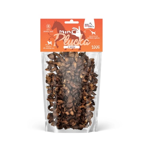 Syta Micha Mini płucka z koniny 100 g – 100% naturalny przysmak treningowy
