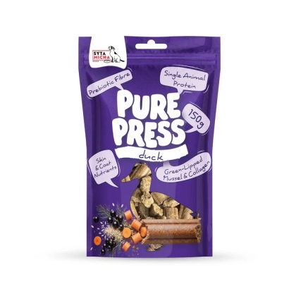 Syta Micha Pure Press Duck – Smaczki tłoczone na zimno z kaczką dla psa 150 g
