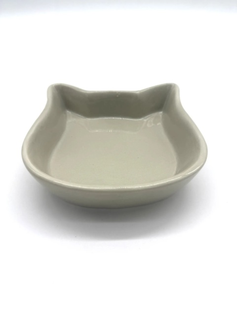 TRIXIE Miska ceramiczna w kształcie głowy kota, 0.25 l/12 cm