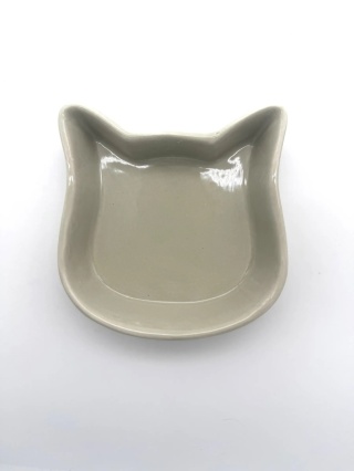 TRIXIE Miska ceramiczna w kształcie głowy kota, 0.25 l/12 cm