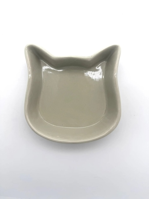 TRIXIE Miska ceramiczna w kształcie głowy kota, 0.25 l/12 cm