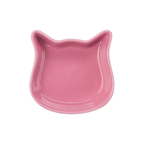 TRIXIE Miska ceramiczna w kształcie głowy kota, 0.25 l/12 cm