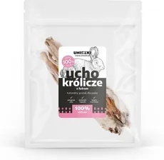 Uniszki Ucho Królicze z Futrem 2 szt. – Naturalny Gryzak dla Psa