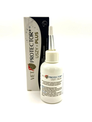 VET PROTECTOR® USZY – PLUS płyn do uszu dla psa i kota 50 ml